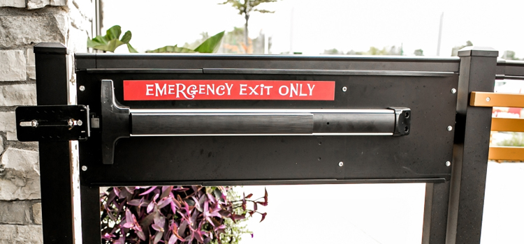 emergency push bar installation in Oroville